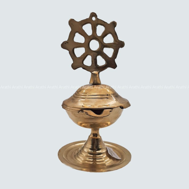 Darma Chakra Lamp (Brass)