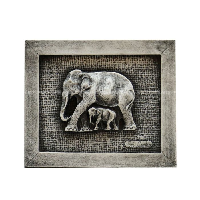 Elephant And Small Elephant (5'' X 6'')