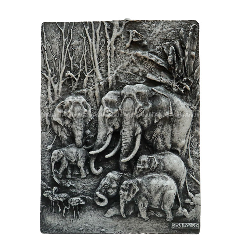 Elephant Group ( L 10''x 8'')